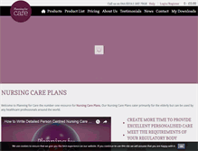 Tablet Screenshot of planningforcare.co.uk